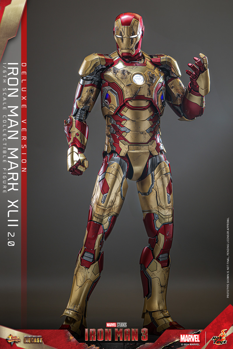 p*n様 最終値下げMARK XLII 1/6スケールフィギュア Hot Toys Man Mark XLII (2.0) Figure Deluxe Version MMS758D65 Iron