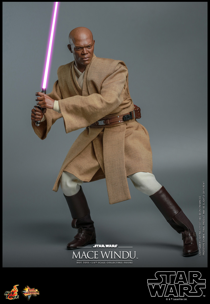 1点物! 新品 正規品 MACE WINDUメースウィンヂュースターウオーズ Hot Toys Mace Windu MMS681 Star Wars Attack of the Clones