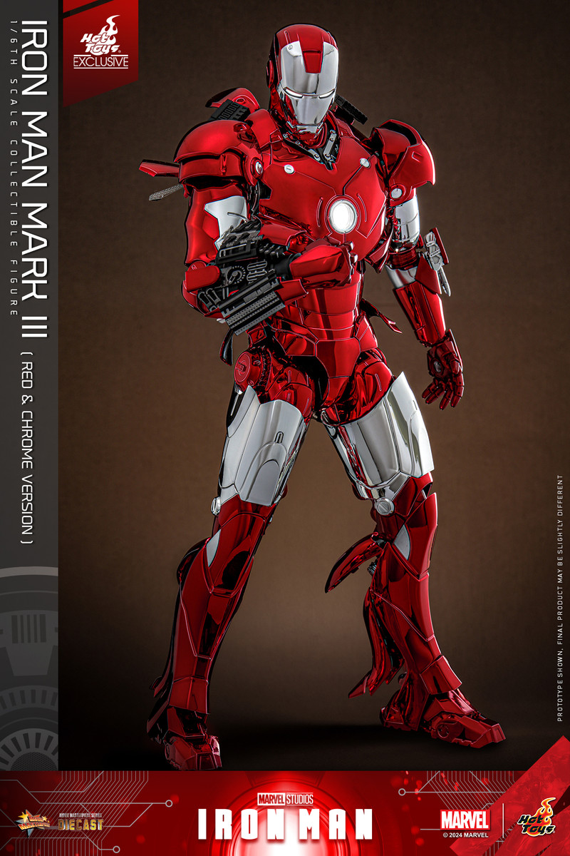 Hot Toys IRON MAN 1/6 MARK III (RED & CHROME VERSION) MMS744D64