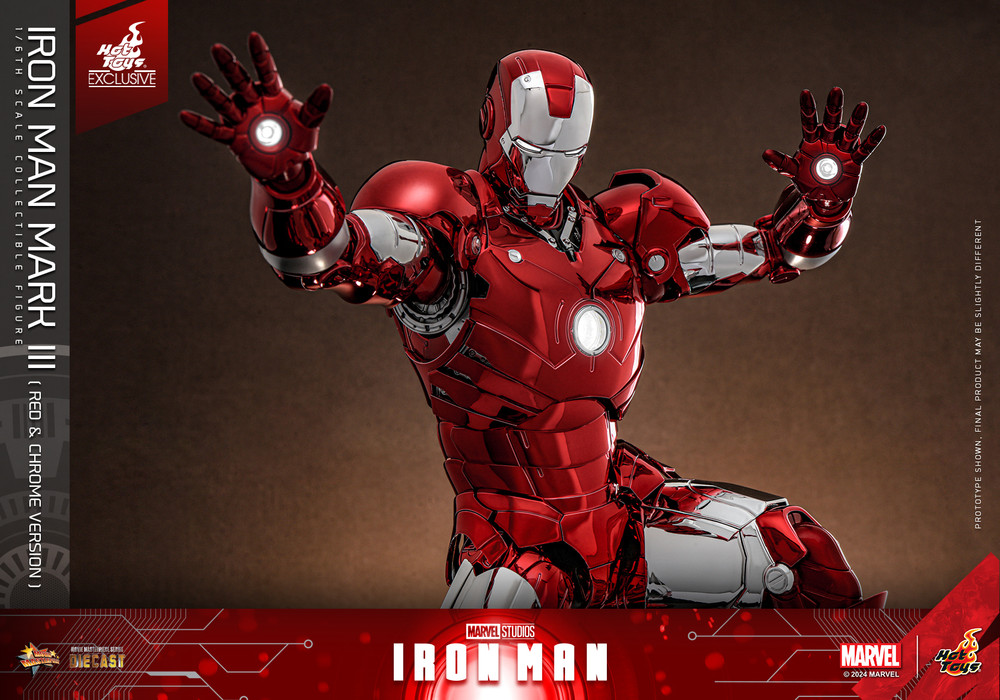 ホットトイズ MMS744D64 アイアンマン・マーク3シルバー・クロムカラー ムービー・マスターピース DIECAST】『アイアンマン』1/6