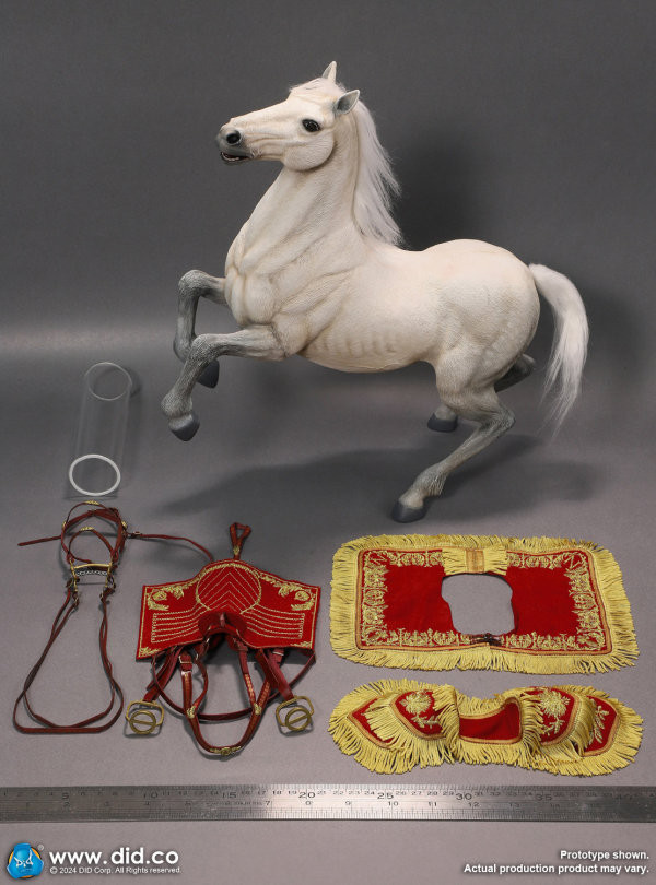 DID 1/6 Napoleon White Horse (Prancing) E60078