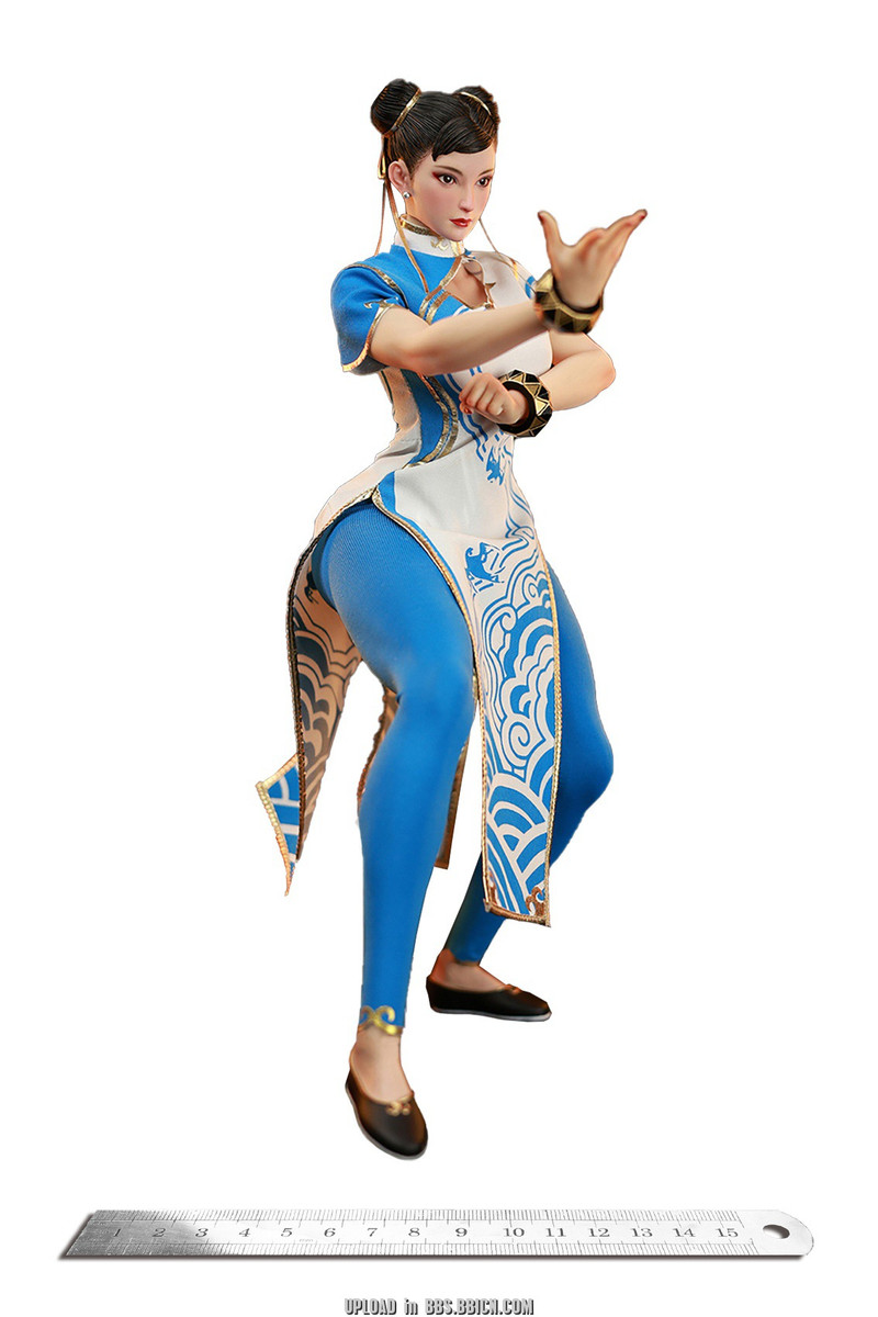 StarMan 1/6 Chun Li Female fighter MS-011 Blue cloud patterned