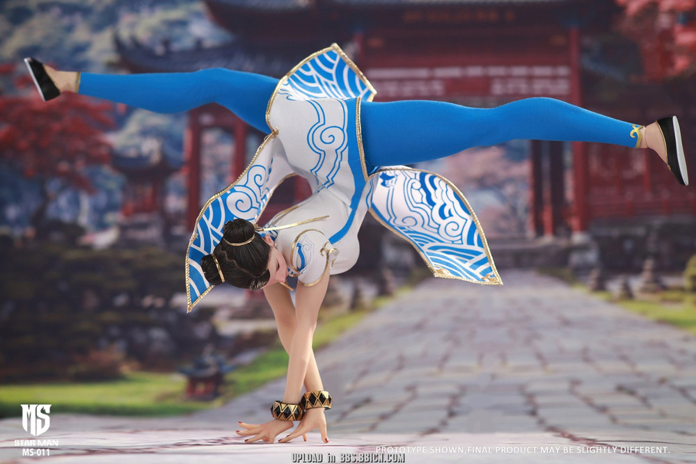 StarMan 1/6 Chun Li Female fighter MS-011 Blue cloud patterned