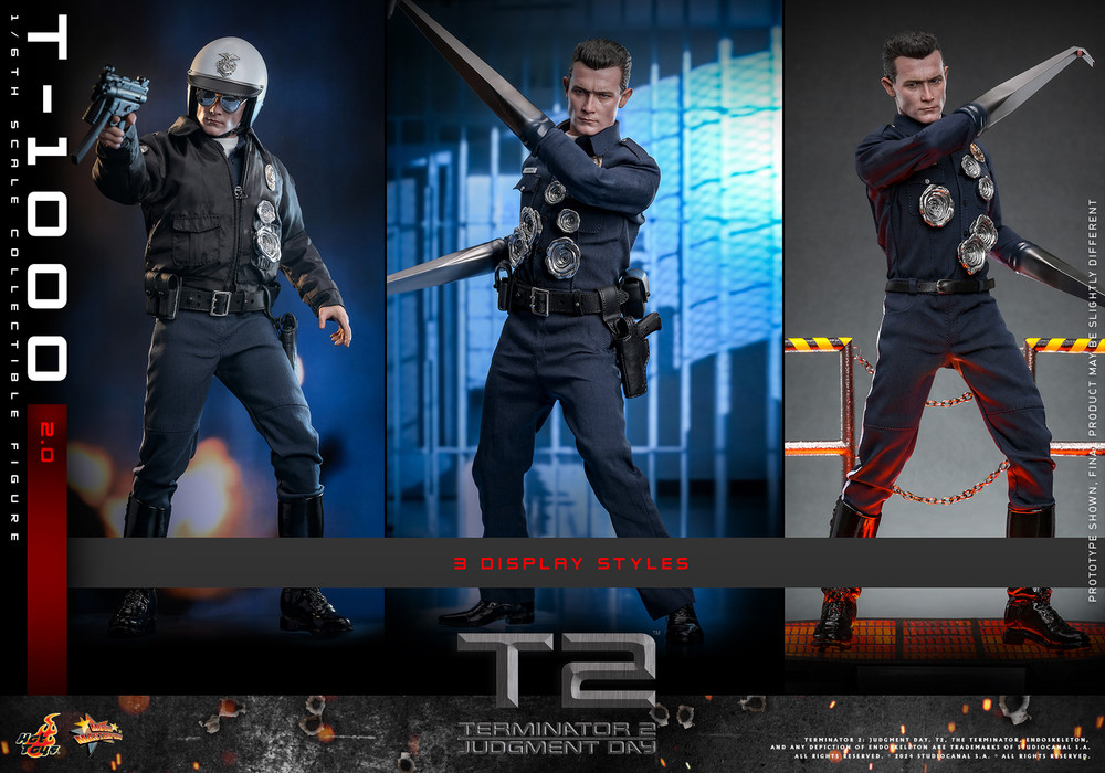 T-1000 (2.0) 1/6 Figure Hot Toys MMS774 Terminator 2