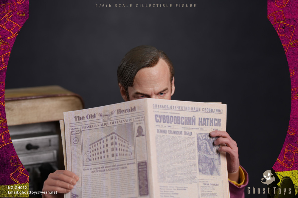 Ghost toys 1/6 シダクティヴ ソウル ロウヤー 特典付GH-012 Ghost Toys (GH-012) 1/6 Scale Saul Lawyer Figure