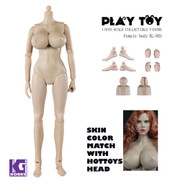 Play Toy 1/6 Nude Girl Female Action Figure Body-Extra Large Breast Ver