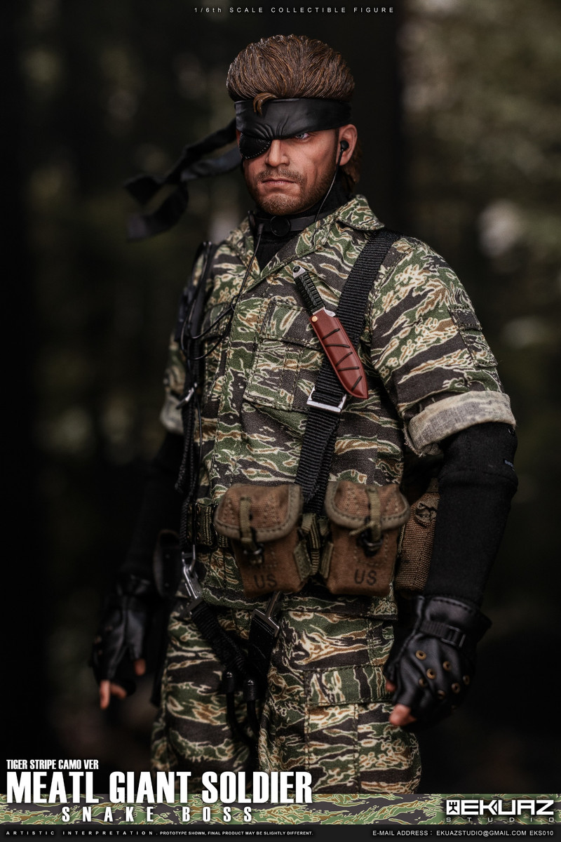 EKUAZ STUDIO 1/6 SNAKE BOSS TIGER STRIPE CAMO VERSION EKS010