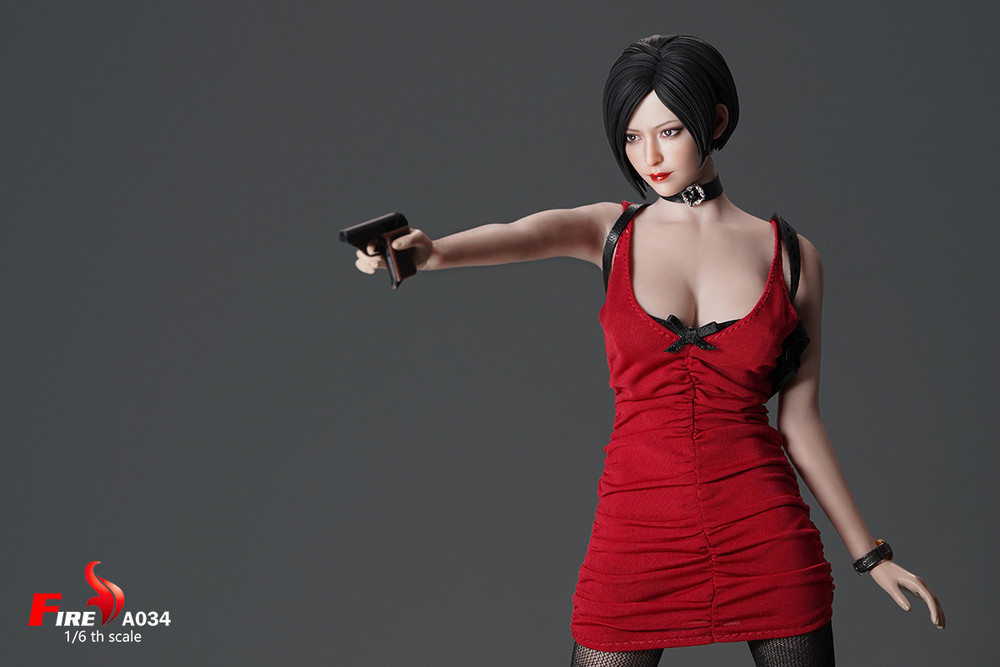 FIRE A034 1/6 Scale Ada Wong Head Sculpt and Costume set