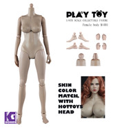 Play Toy 1/6 Nude Girl Female Action Figure Body-Medium Breast Version