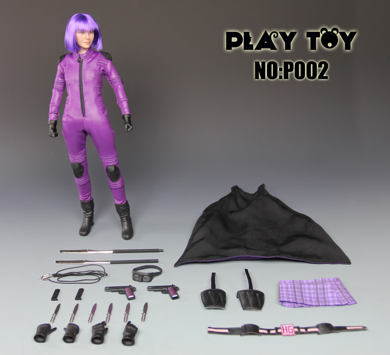 Play toy 1/6 P002 Purple girl action figure-Custom Hit Girl Kick Ass 2