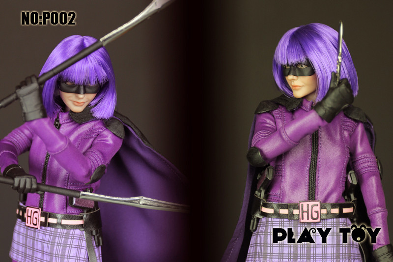 Play toy 1/6 P002 Purple girl action figure-Custom Hit Girl Kick Ass 2