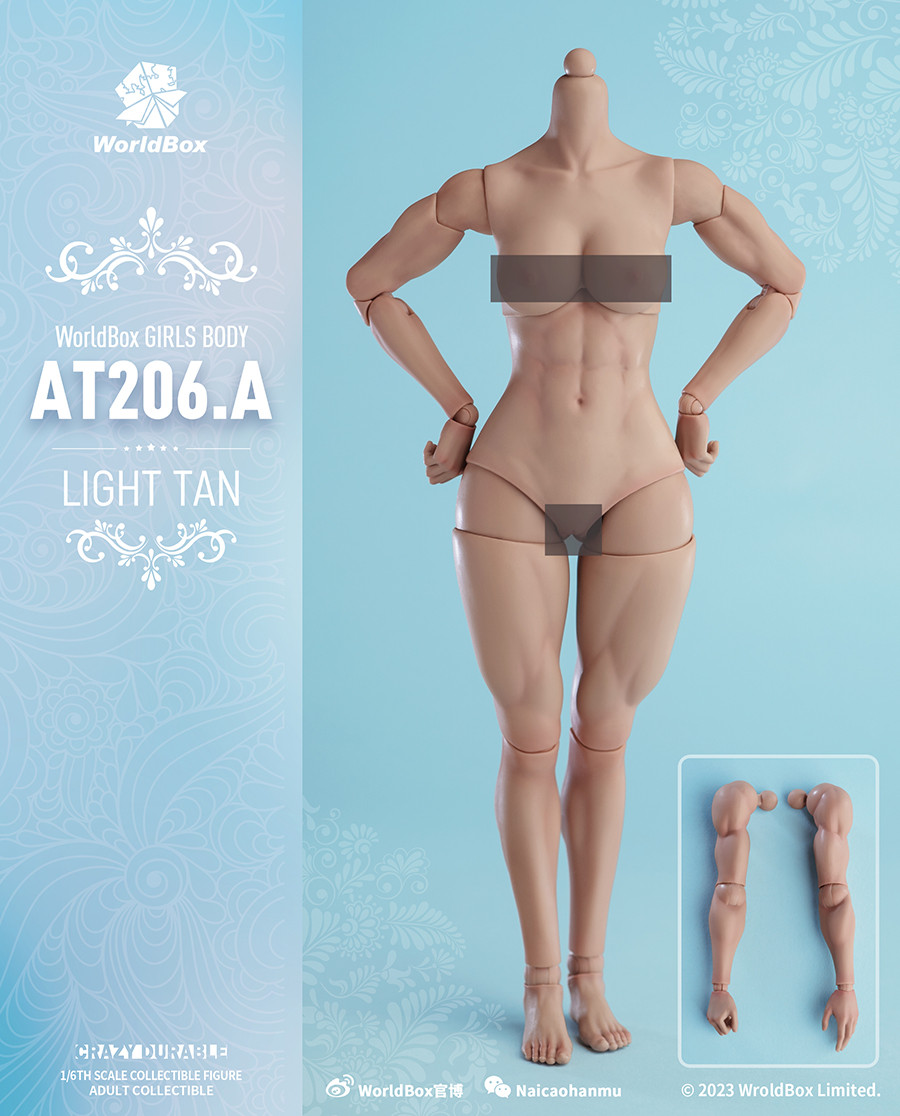 Worldbox AT206A 1/6 Muscular Female action figure body
