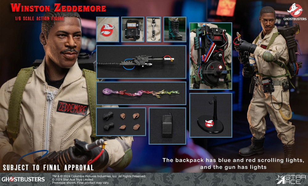 Sixth Scale Winston Zeddemore Ghostbusters Figure Star Ace SA0152