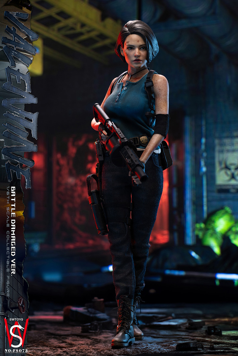 Battle Damaged Sixth Scale JILL Valentine RESIDENT EVIL Figure by