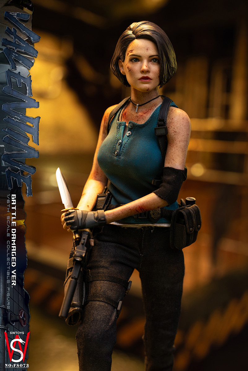 Battle Damaged Sixth Scale JILL Valentine RESIDENT EVIL Figure by