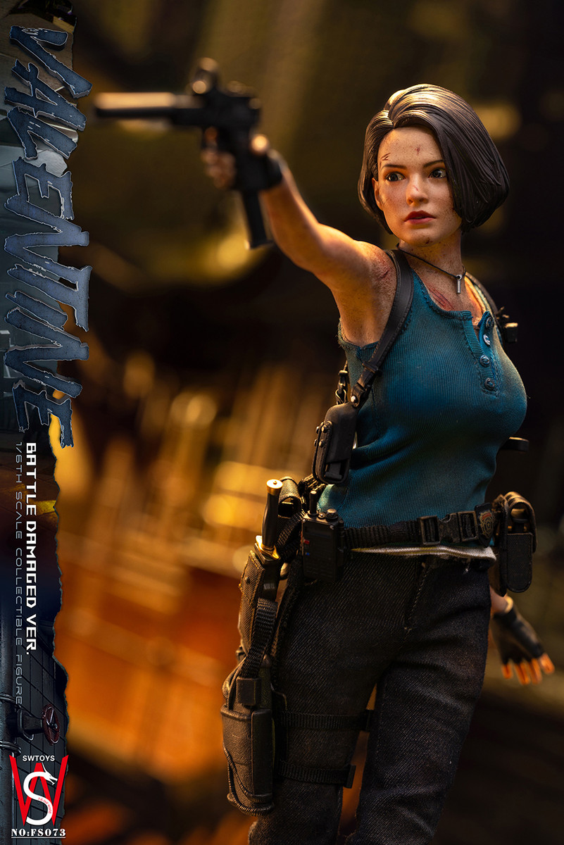 Battle Damaged Sixth Scale JILL Valentine RESIDENT EVIL Figure by