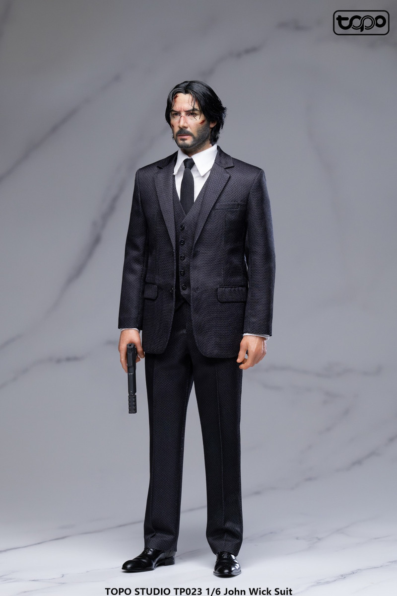 TOPO STUDIO 1/6 アジア人専用 スーツセット 素体付き TP024 TOPO STUDIO TP024 1/6 Asia Man White Shirt&Black Suit Figure