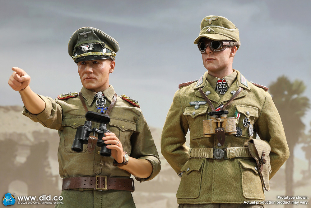 DID 1/6 D80185 輜重兵＆戦車長 シュタウフェンベルク D80185 1/6 Africa Corps- DID Corp.