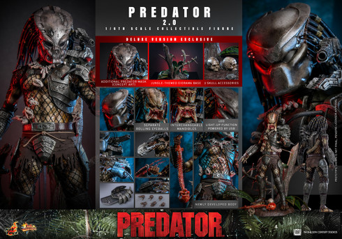 Hot Toys MMS817 Predator (2.0) Deluxe 1/6 Scale Figure | kghobby