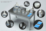 Present Toys SP99 1/6 SuperLab laboratory Set