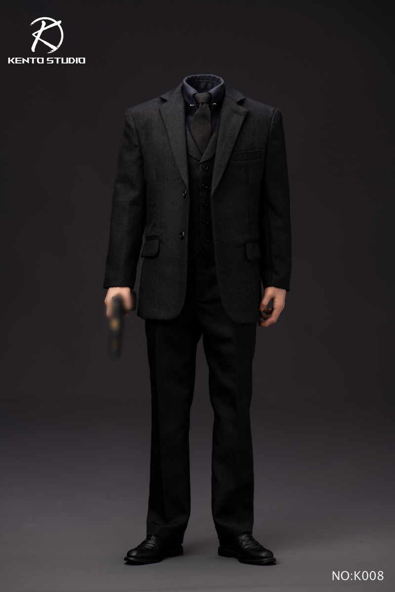 Kento Studio1/6 ジョン・ウィック専用コスチュームセット K008 Kento Studio 1/6 John Wick Killer Suit + Body Set