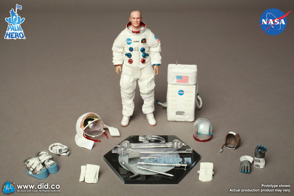 DID 1/12 Buzz Aldrin Action Figure Apollo 11 Astronaut