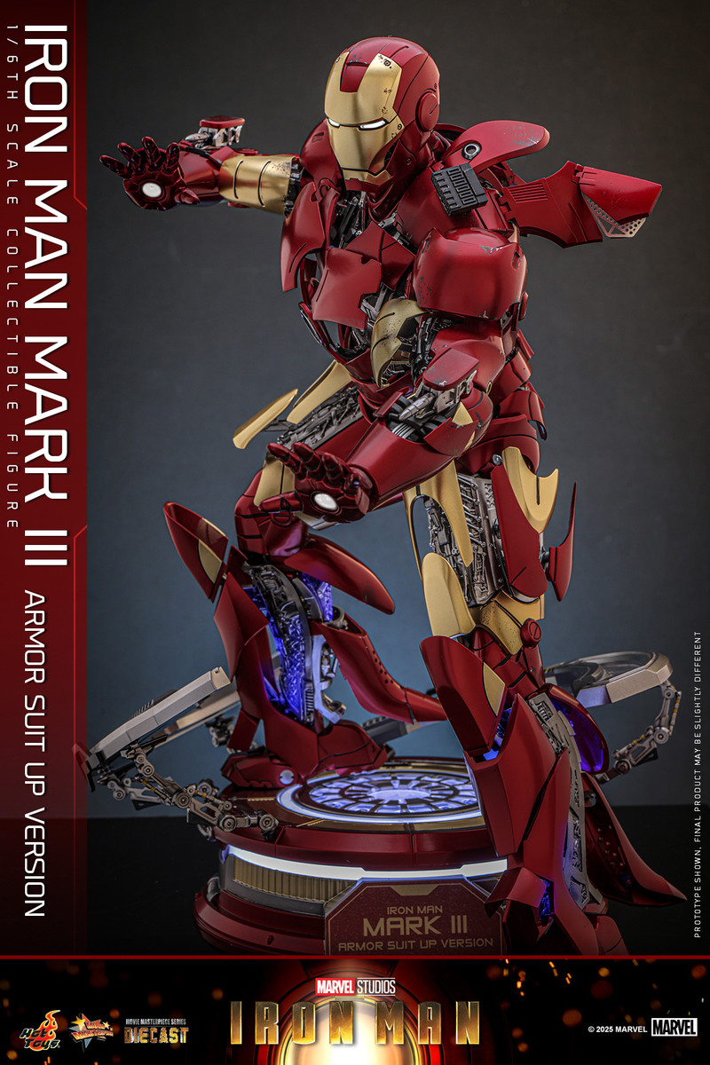 Hot Toys MMS825D72 Iron Man Mark III (Suit Up Version) – 1/6 Scale