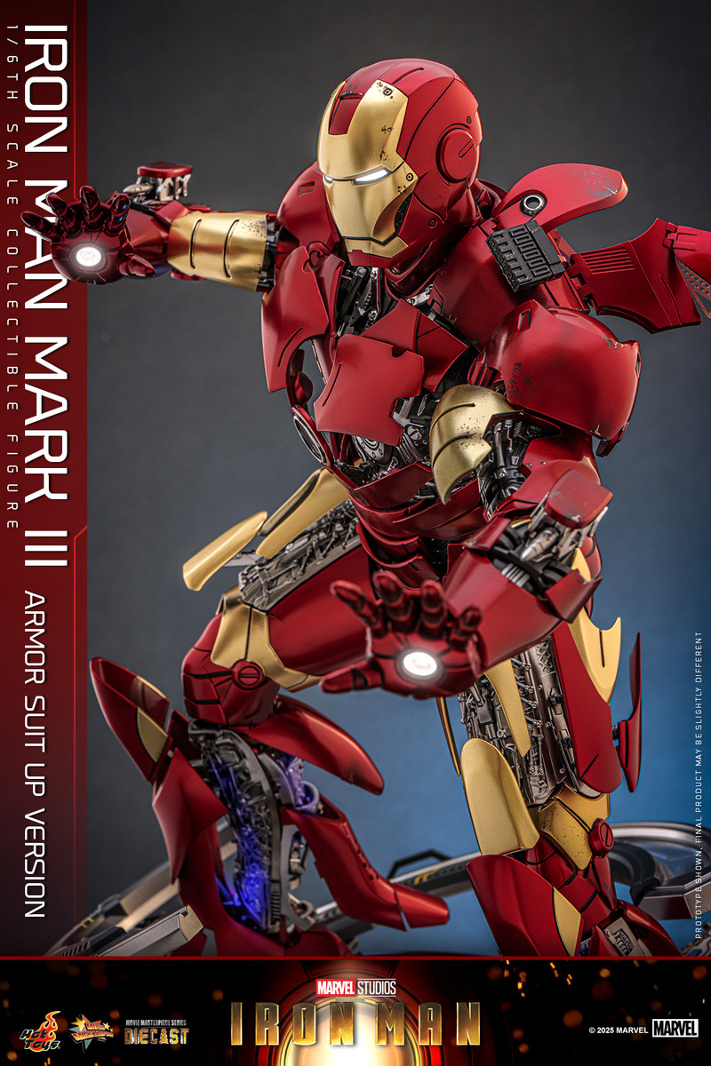 Hot Toys MMS825D72 Iron Man Mark III (Suit Up Version) – 1/6