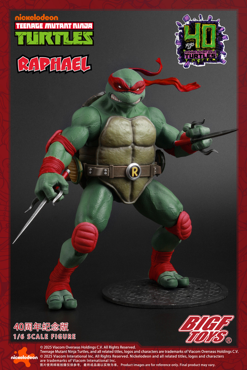 BIGFTOYS Teenage Mutant Ninja Turtles Raphael 1/6 Scale