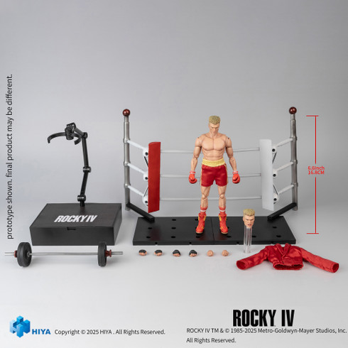 HIYA 1/12 Ivan Drago Rocky IV Figure 