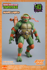 BIGFTOYS BIGF-003 1/6 scale Donatello 40th Anniversary figure standing with bo staff and tech goggles