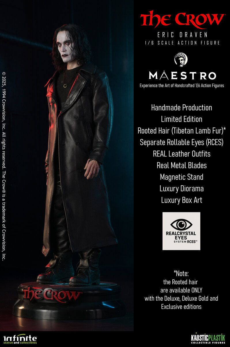 Kaustic Plastik The Crow Eric Draven 1/6 Luxury Action Figure