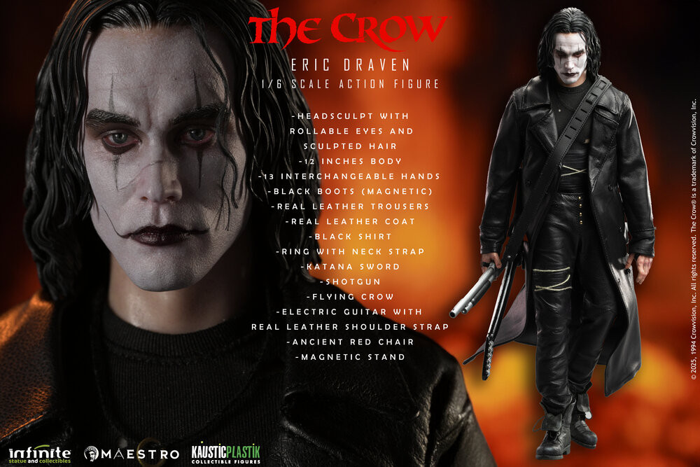 Kaustic Plastik The Crow Eric Draven 1/6 Luxury Action Figure