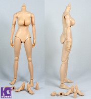 New 1/6 scale female figure body-N001 Pale Skin,Big Breast Version