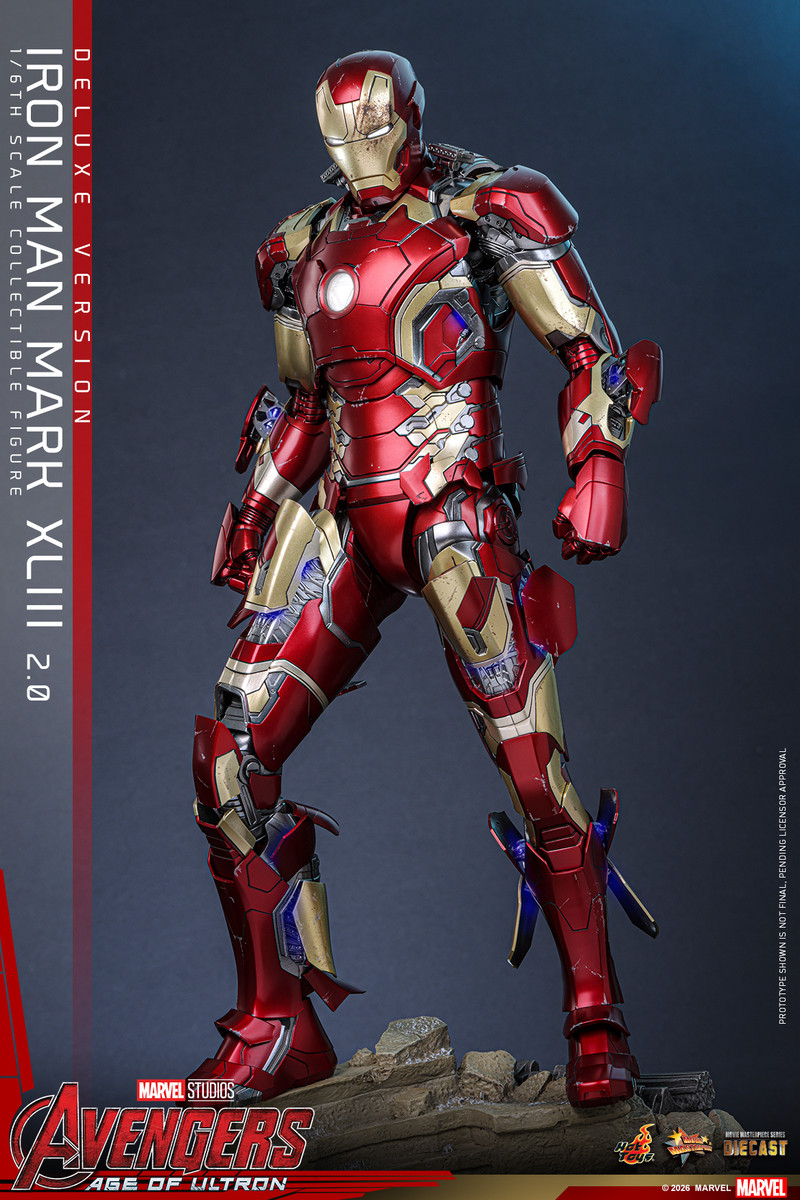 Hot Toys MMS866D81 Iron Man Mark XLIII 2.0 Deluxe 1/6 Figure | KGHobby