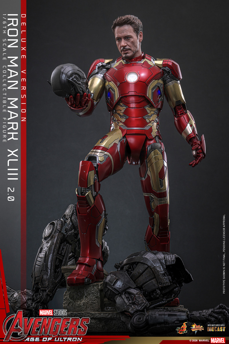 Hot Toys MMS866D81 Iron Man Mark XLIII 2.0 Deluxe 1/6 Figure | KGHobby