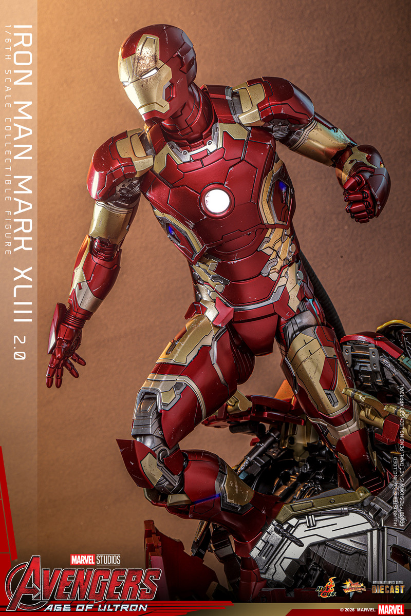 Hot Toys MMS865D80 Iron Man Mark XLIII 2.0 Diecast 1/6 Figure