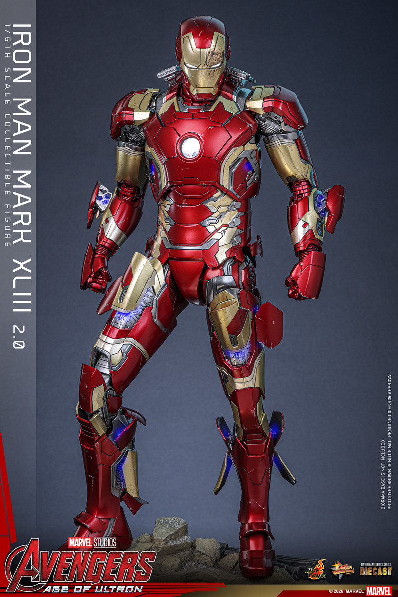 Hot Toys MMS865D80 Iron Man Mark XLIII 2.0 Diecast 1/6 Figure
