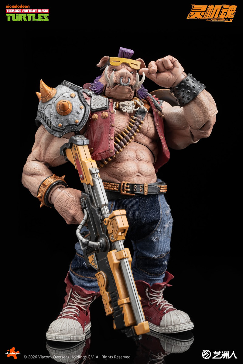 LINGJIHUN 1/12 TMNT Bebop Action Figure LJ004B | KGHobby