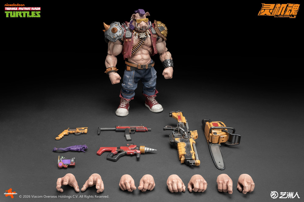 LINGJIHUN 1/12 TMNT Bebop Action Figure LJ004B | KGHobby