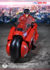 Ace Toyz ANS-003 1:15 The Future Motorcycle + Biker DX Version Red
