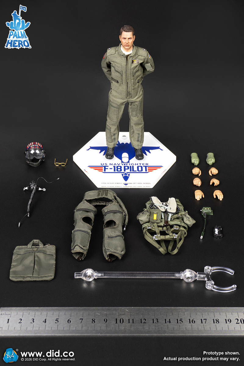 DID XM80031 1/12 US Navy F/A-18E Pilot Captain Mitchell | KGHobby