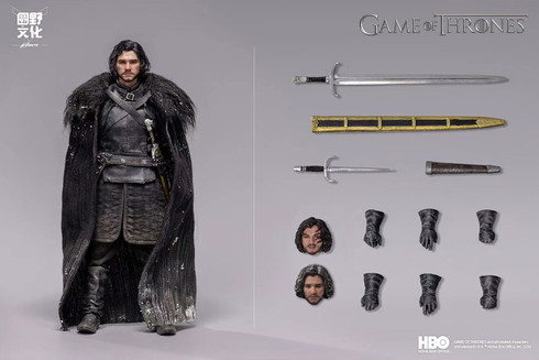 YUANYE x KLGK 1/12 Jon Snow Deluxe Rooted Hair Head Sculpt Detail