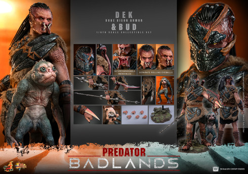 Hot Toys MMS873 Predator Badlands Dek Bone Bison Armor 1/6 Scale Figure Front View
