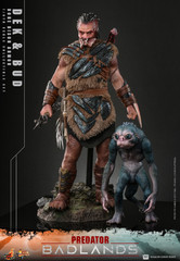 Hot Toys MMS873 1/6 Dek (Bone Bison Armor) and Bud Collectible Set Predator: Badlands