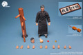 RIVERTOYS DA001 1/12 Scale The Grandmaster figure in traditional long gown posing with wooden dummy