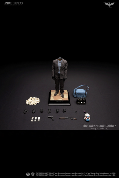 JND Studio KJW-007B 1/6 Scale Joker Bank Robber Outfit and Accessories Set.