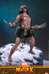 Weapon X CMS034 Helmeted Head Sculpt Close-up - Hot Toys Marvel Comics