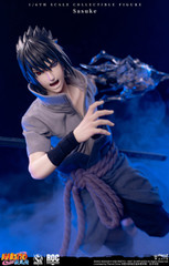 Close up detail of Rocket Toys Sasuke Uchiha head sculpt