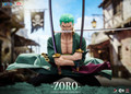 Detailed head sculpt of Roronoa Zoro 1/6 scale anime figure by Pixel Poses.